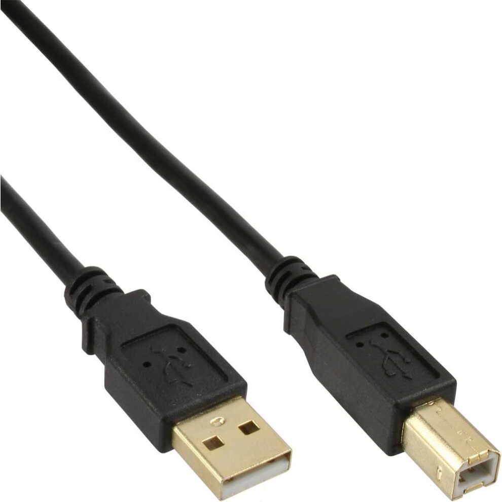 Inline 34550S Cable A To B Contacts Usb 2.0 10M 1 Stck Black 4043718125074