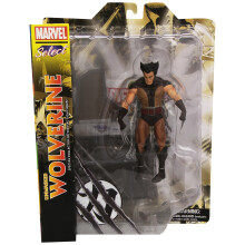 Marvel Select Brown Wolverine Figure Unmasked