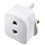Masterplug SHADC Shaver Adaptor Fused - White 2