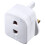 Masterplug SHADC Shaver Adaptor Fused - White 1