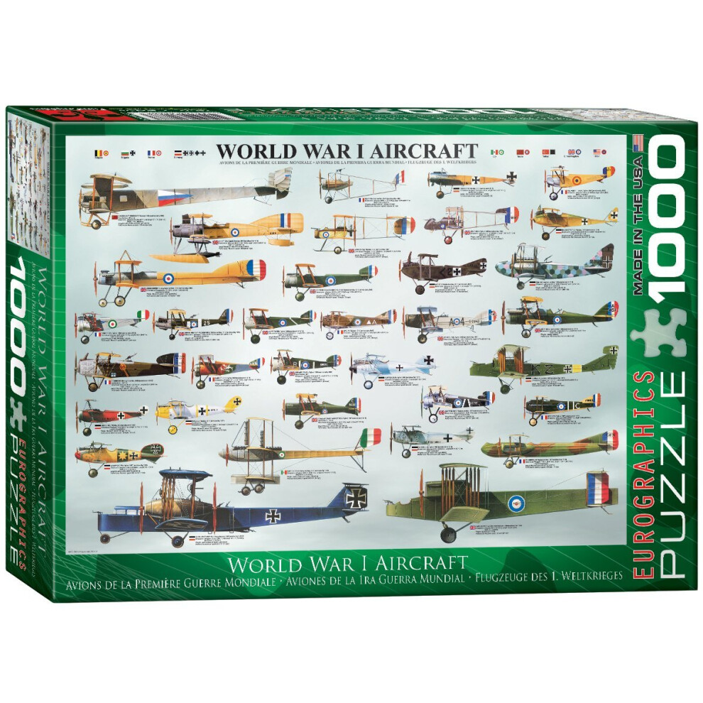 Eurographics WWI Aircraft Puzzle (1000 Pieces)