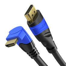 KabelDirekt 2m 90° Angle HDMI Cable 4K compatible with (HDMI 2.0a/b, 2.0, 1.4a, 4K HDMI Cable, HDMI to HDMI, 4K@60HZ,1080p FullHD, UHD, Ultra HD,...