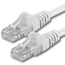 1aTTack CAT6 UTP Ethernet LAN Network Cable with 2x RJ45 5m - White