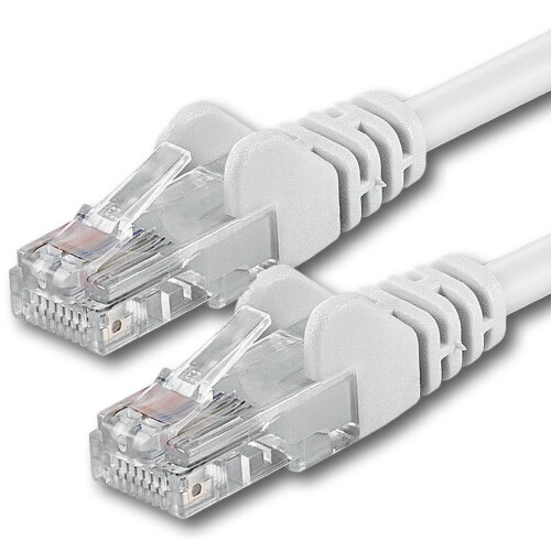 1aTTack CAT6 UTP Ethernet LAN Network Cable with 2x RJ45 5m - White