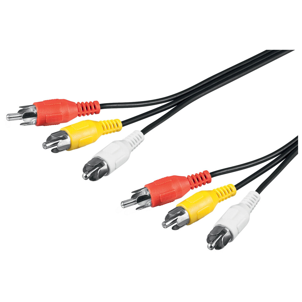 Wentronic 50380-Gb 1.5M Audio Video Cable 3 X Rca Plug To 3 X Rca Plug 4040849503801