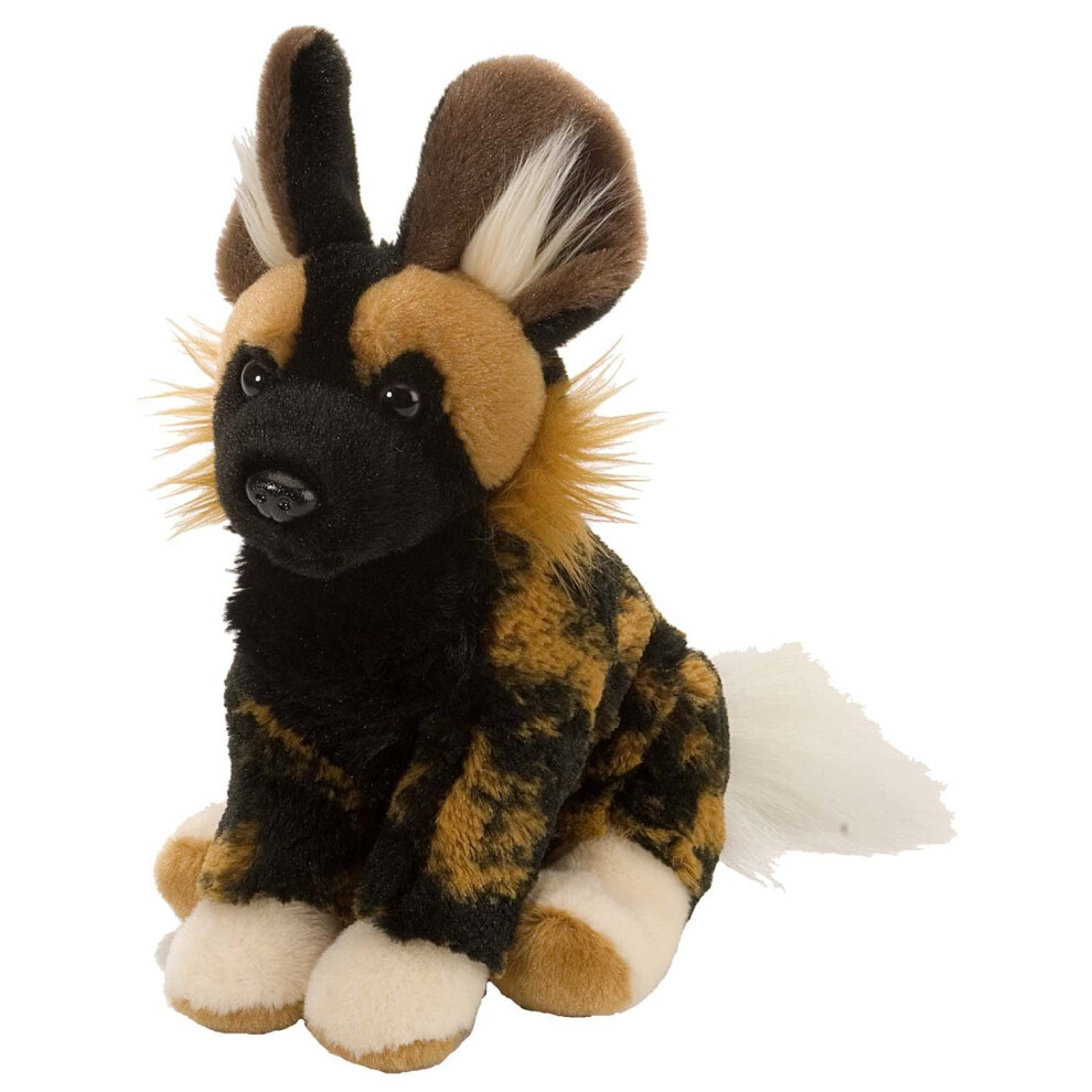 Wild Republic African Wild Dog Plush Soft Toy, Cuddlekins Cuddly Toys, gifts for Kids 20cm