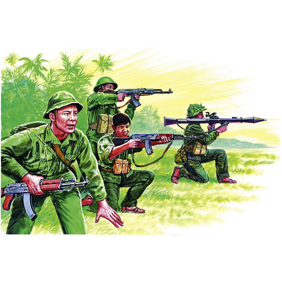 Tamiya Figurines of Vietnam soldiers of Vietnam war period Italeri 510006079, 1:72