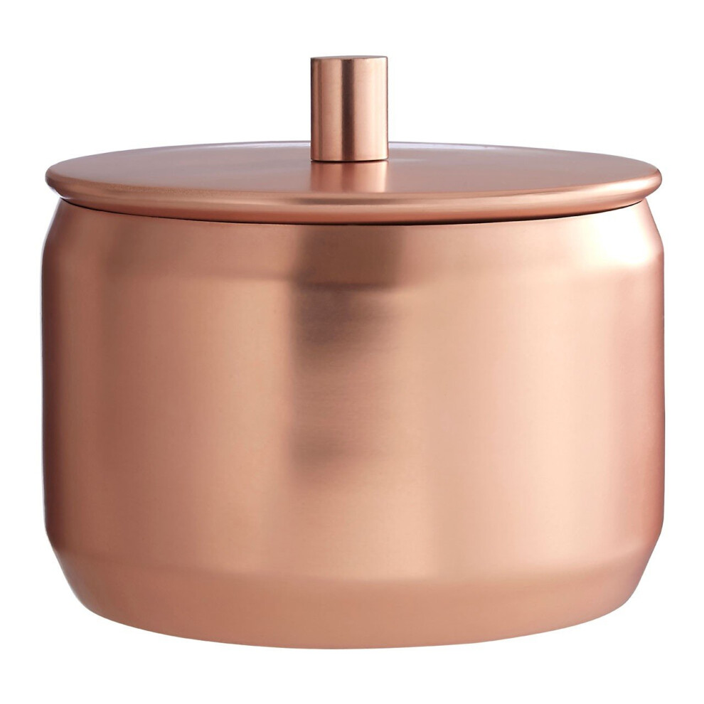 Premier Housewares Madison Shine Copper Finish Storage Canister, 900Ml