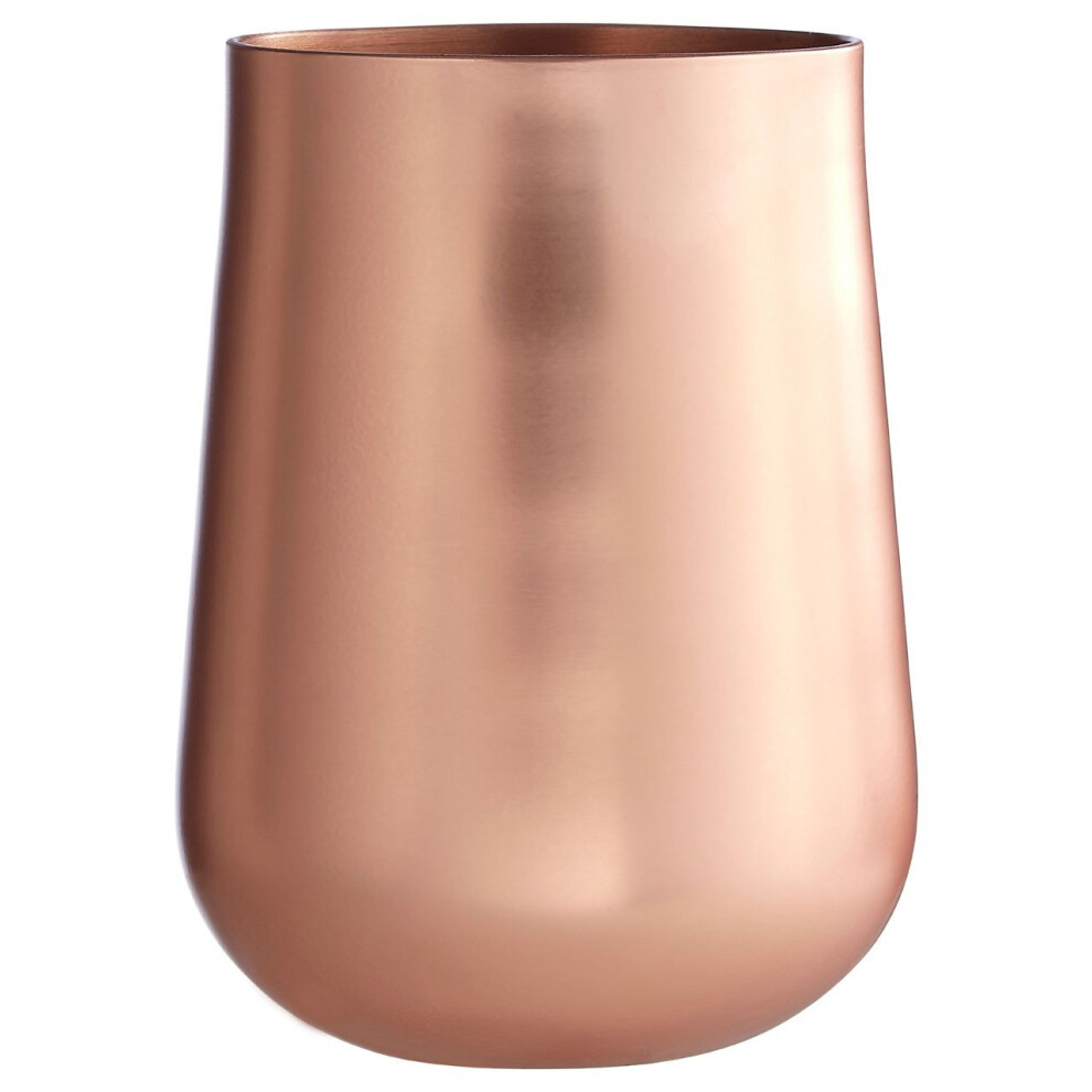 Premier Housewares Madison Shine Copper Finish Tumbler, 400Ml