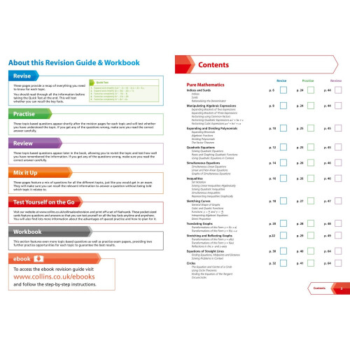 Collins A-level Revision – Edexcel A-level Maths AS / Year 1 All-in-One Revision and Practice 1