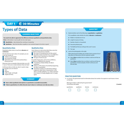 Letts A-level Revision Success – AQA Level 3 Certificate Mathematical Studies: In a Week 1
