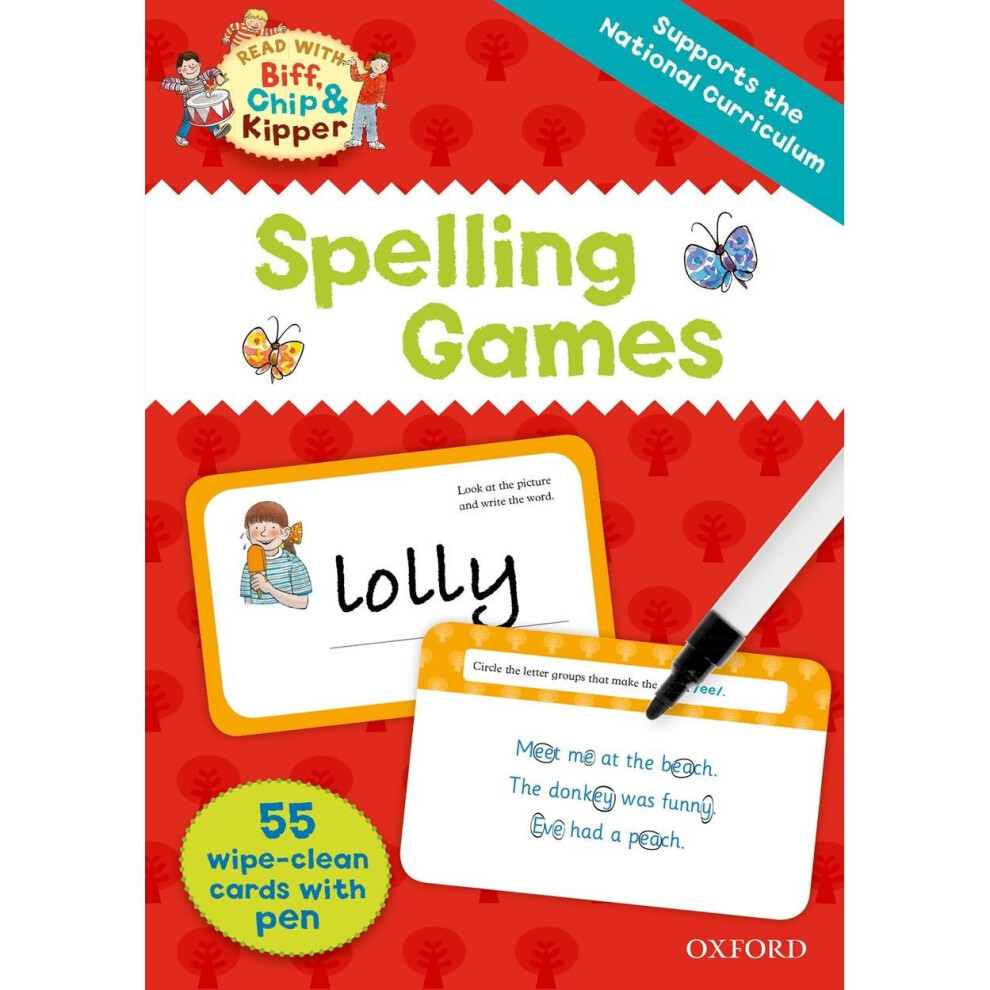 Oxford Reading Tree Read with Biff, Chip and Kipper: Spelling Games Flashcards