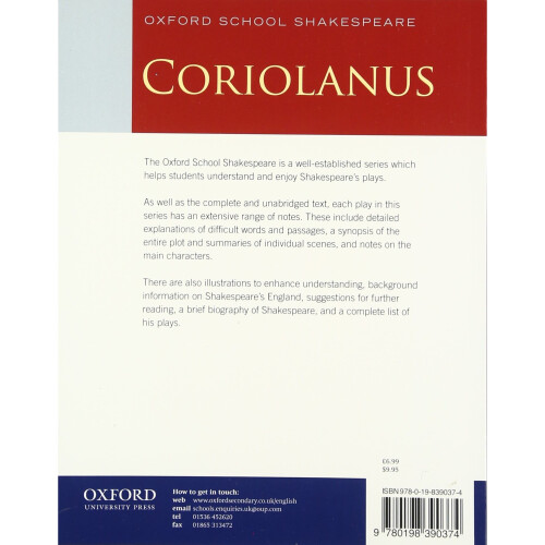 Oxford School Shakespeare: Coriolanus 1