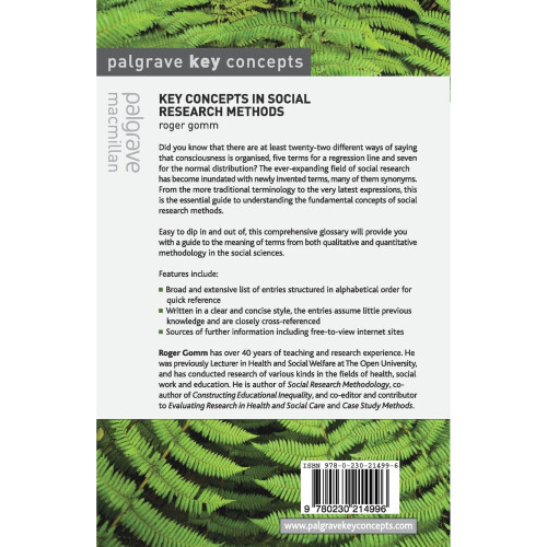Key Concepts in Social Research Methods (Palgrave Key Concepts) 1