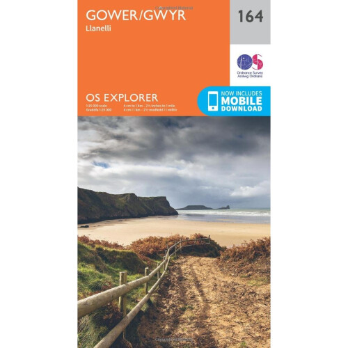OS Explorer Map (164) Gower, Llanelli