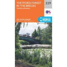 OS Explorer Map (229) Thetford Forest in the Brecks