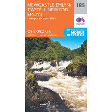 OS Explorer Map (185) Newcastle Emlyn, Llandysul and Cynwyl Elfed