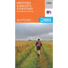OS Explorer Map (194) Hertford and Bishop's Stortford