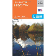 OS Explorer Map (202) Leominster and Bromyard