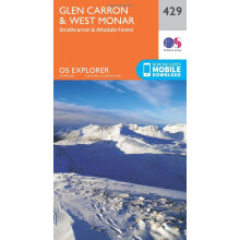OS Explorer Map (429) Glen Carron and West Monar (OS Explorer Paper Map) (OS Explorer Active Map)