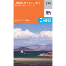 OS Explorer Map (390) Ardnamurchan, Moidart, Sunart and Loch Shiel (OS Explorer Paper Map) (OS Explorer Active Map)