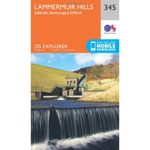OS Explorer Map (345) Lammermuir Hills (OS Explorer Paper Map) (OS Explorer Active Map)