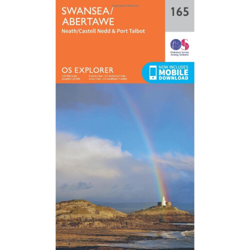 OS Explorer Map (165) Swansea, Neath and Port Talbot