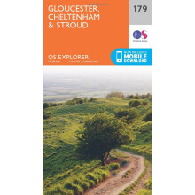 OS Explorer Map (179) Gloucester, Cheltenham and Stroud