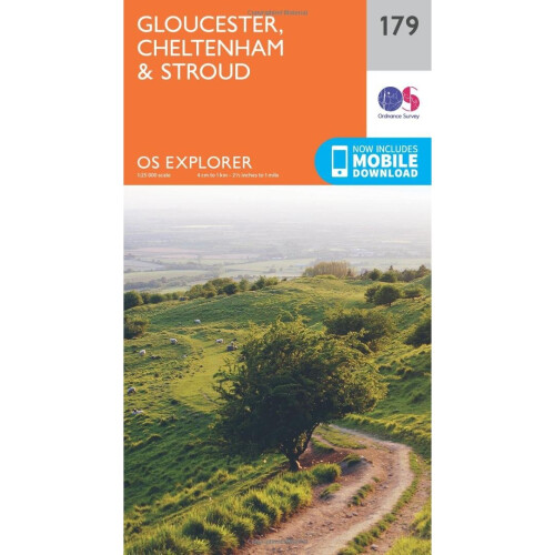 OS Explorer Map (179) Gloucester, Cheltenham and Stroud