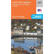 OS Explorer Map (357) Kintyre North (OS Explorer Paper Map) (OS Explorer Active Map)