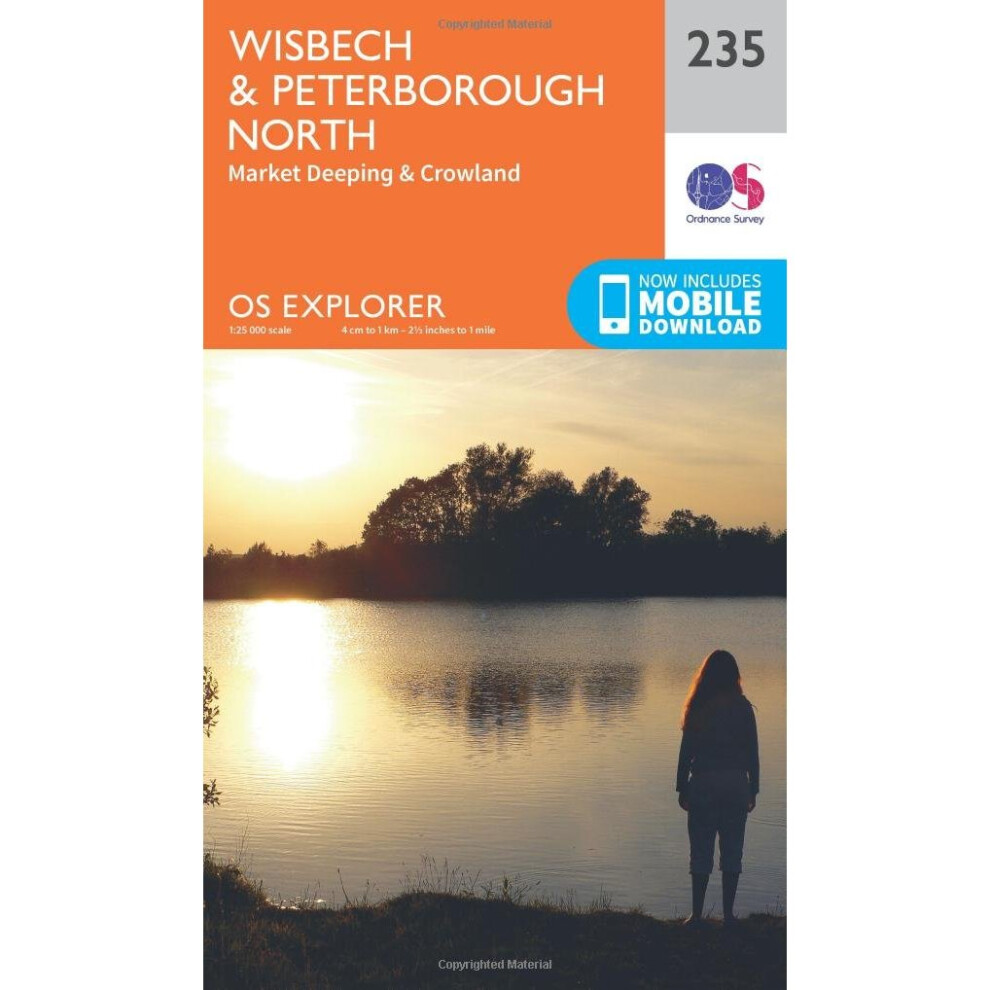 Ordnance-Survey Os Explorer Map (235) Wisbech And Peterborough North