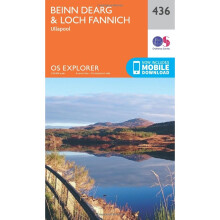 OS Explorer Map (436) Beinn Dearg and Loch Fannich (OS Explorer Paper Map) (OS Explorer Active Map)