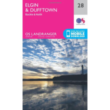 Landranger (28) Elgin, Dufftown, Buckie & Keith (OS Landranger Map)