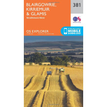OS Explorer Map (381) Blairgowrie, Kirriemuir and Glamis (OS Explorer Paper Map) (OS Explorer Active Map)