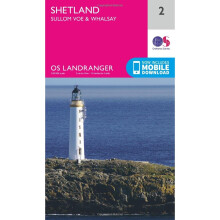 Landranger (2) Shetland Sullom Voe & Whalsay (OS Landranger Map)