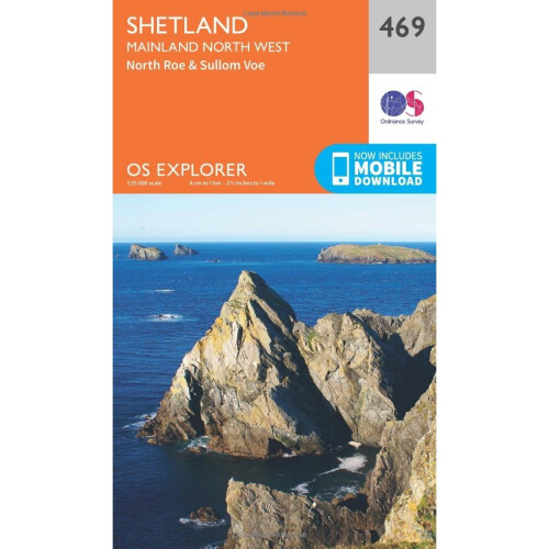 OS Explorer Map (469) Shetland - Mainland North West (OS Explorer Paper ...