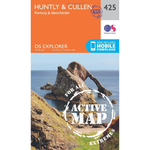 OS Explorer Map Active (425) Huntly and Cullen (OS Explorer Active Map)