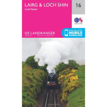 Landranger (16) Lairg & Loch Shin, Loch Naver (OS Landranger Map)