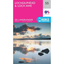 Landranger (55) Lochgilphead & Loch Awe (OS Landranger Map)