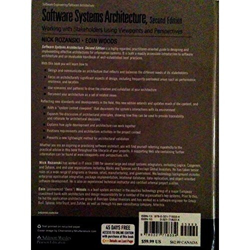 Software Systems Architecture: Working With Stakeholders Using Viewpoints and Perspectives 2