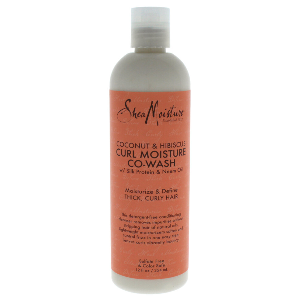 Coconut & Hibiscus Curl Moisture Co-Wash by Shea Moisture for Unisex - 12 oz Conditioner