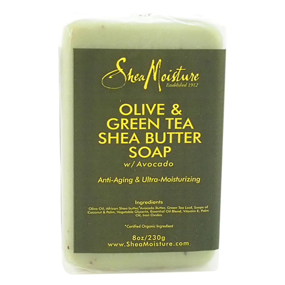 Shea Moisture Olive & Green Tea Shea Butter Soap-Anti Aging & Ultra Moisturizing by Shea Moisture for Unisex - 8 oz Soap