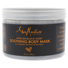 Beruhigende K?rpermaske aus afrikanischer schwarzer Seife von Shea Moisture f?r Unisex ? 12 oz Maske