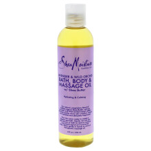SheaMoisture, Huile de Bain, Corps et Massage Apaisante, Peau Délicate, Lavande et Orchidée Sauvage, 8 fl oz (237 ml)