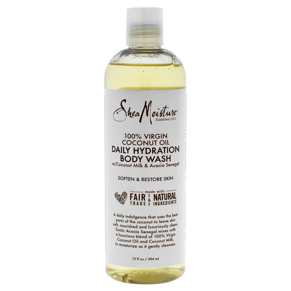 100% Virgin Coconut Oil Daily Hydration Body Wash by Shea Moisture for Unisex - 13 oz Body Wash