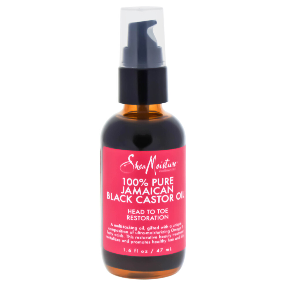 100% Pure Jamaican Black Castor Oil Head To Toe Restoration by Shea Moisture for Unisex - 1.6 oz Oil