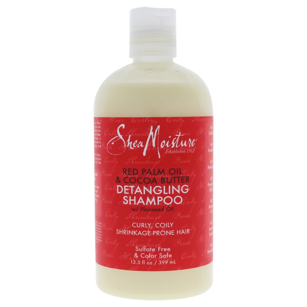Red Palm Oil and Cocoa Butter Detangling Shampoo by Shea Moisture for Unisex - 13.5 oz Shampoo