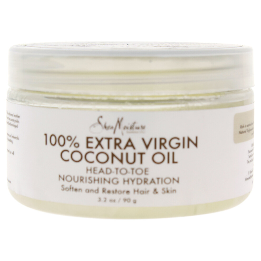 100 Percent Extra Virgin Coconut Oil by Shea Moisture for Unisex - 3.2 oz Oil