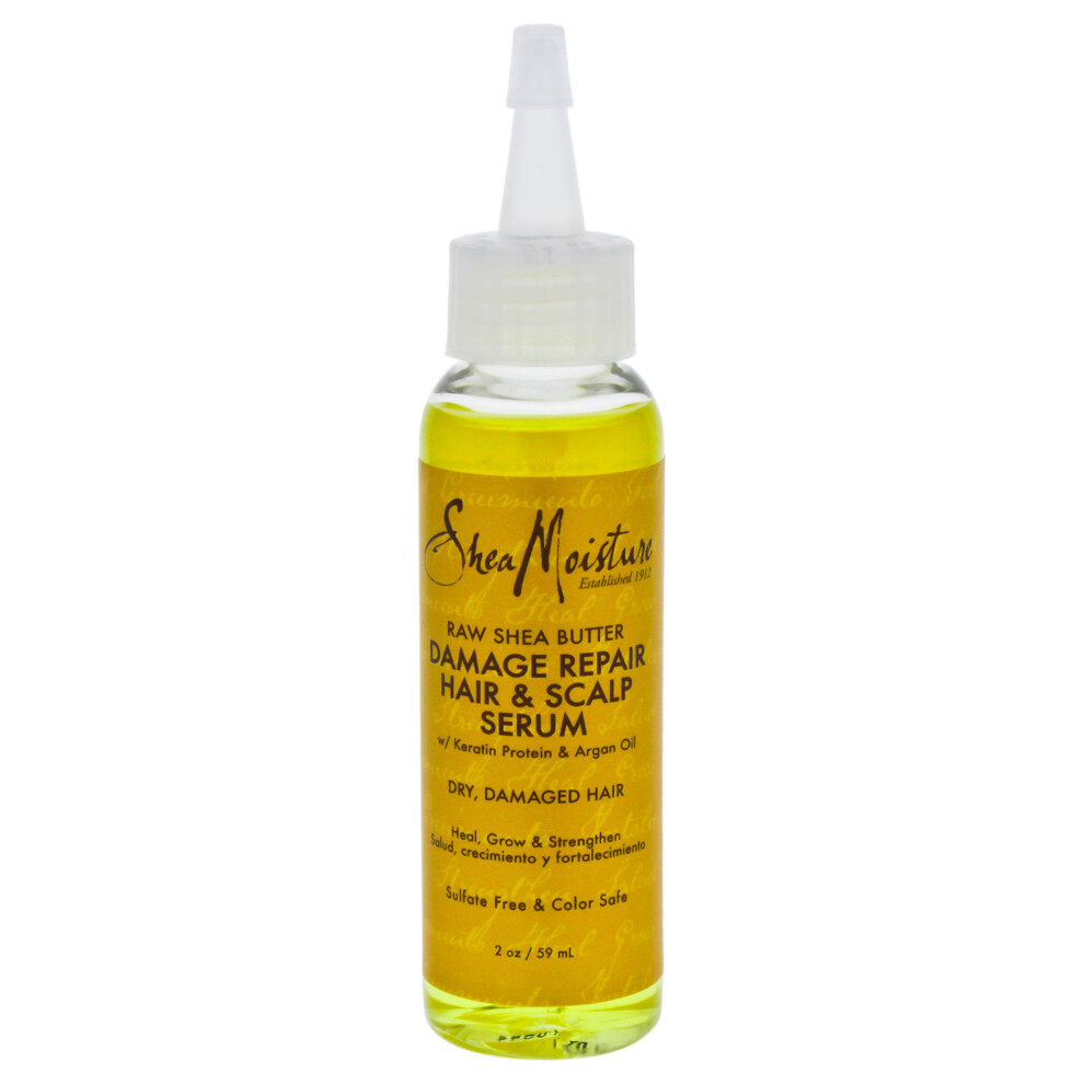 Raw Shea Butter Damage Repair Hair & Scalp Serum by Shea Moisture for Unisex - 2 oz Serum