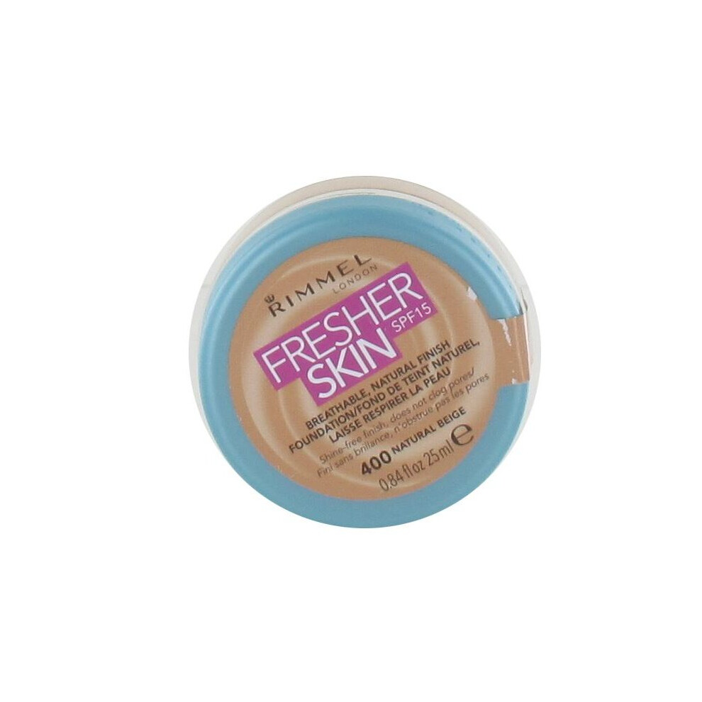 Rimmel Fresher Skin Foundation 25ml - Natural Beige #400